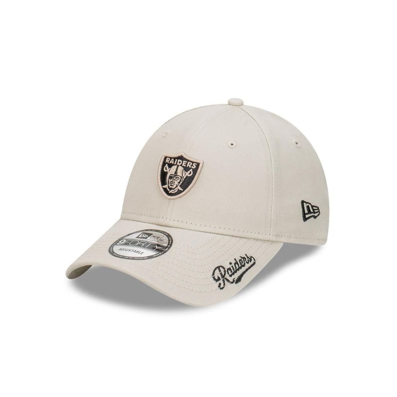 Gorra 9Forty NFL Las Vegas Raiders Black Stone Visor Beige - 60588366-0