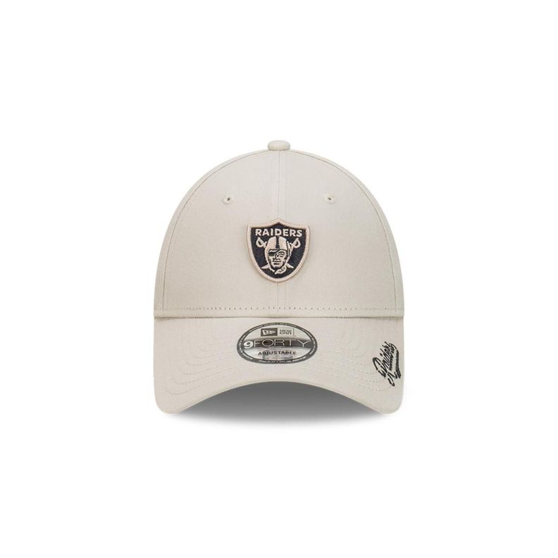 Gorra 9Forty NFL Las Vegas Raiders Black Stone Visor Beige - 60588366-2