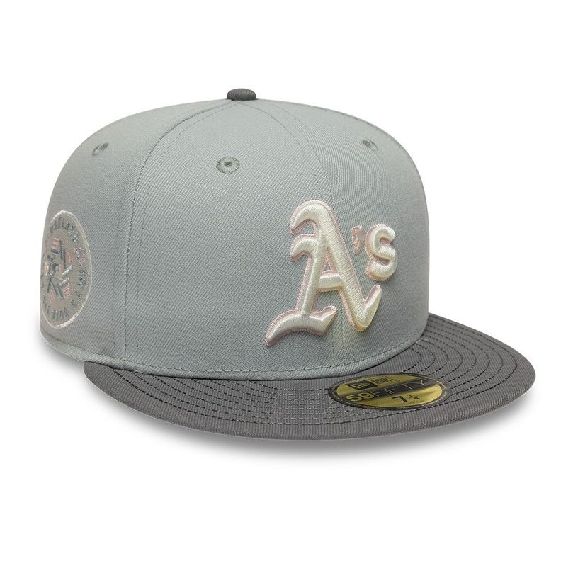 Gorra 59Fifty MLB Oakland Athletics Sakuranagashi Gris - 14952259