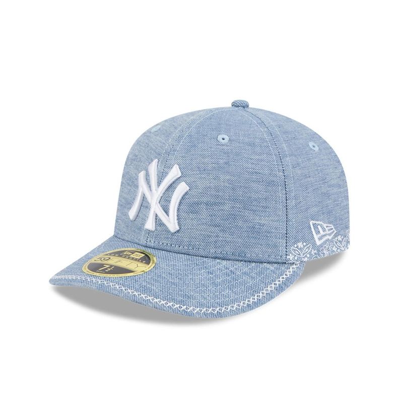 Gorra 59Fifty New York Yankees MLB Hand Stitched Sky Blue - 60668411-0