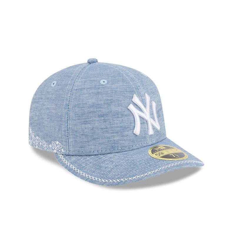 Gorra 59Fifty New York Yankees MLB Hand Stitched Sky Blue - 60668411-1