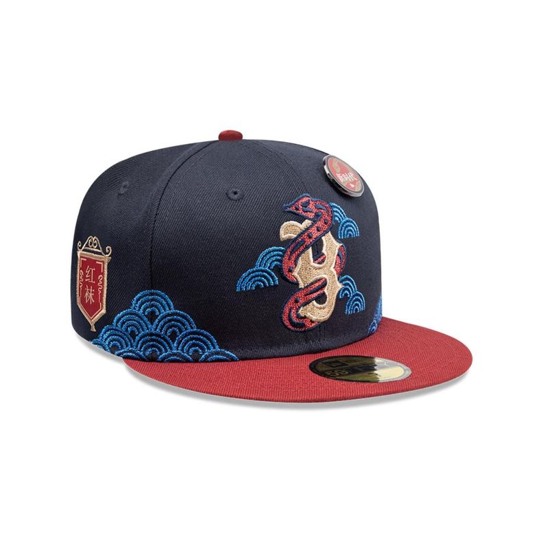Gorra 59Fifty Boston Red Sox MLB Lunar New Year 2025 Navy - 60670006-1