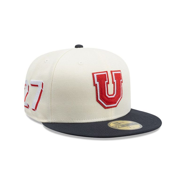 Gorra New Era 59Fifty Universidad De Chile Futbol Blanco-60855527-800