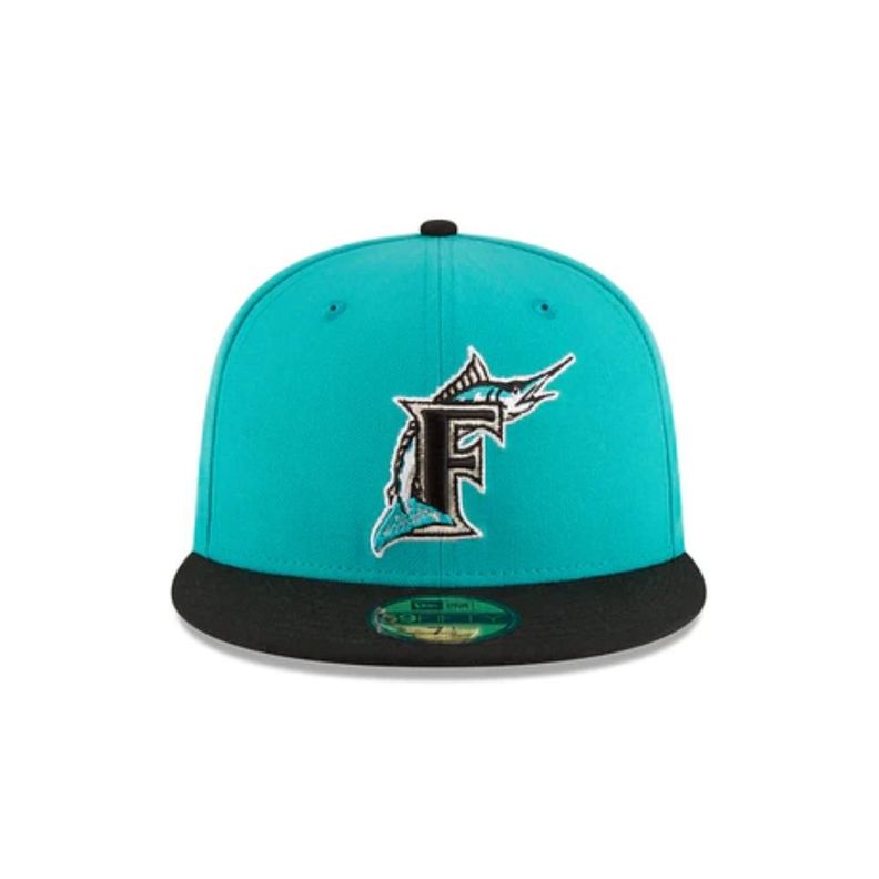 Gorra Miami Marlins MLB 59Fifty Wool Turquoise New Era - 11783654-2