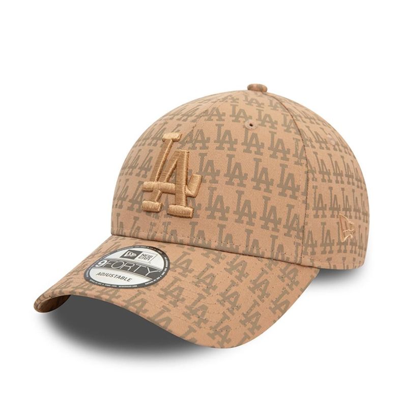 Gorra 9Forty Los Angeles Dodgers MLB Team Monogram Med Beige - 60565351-0