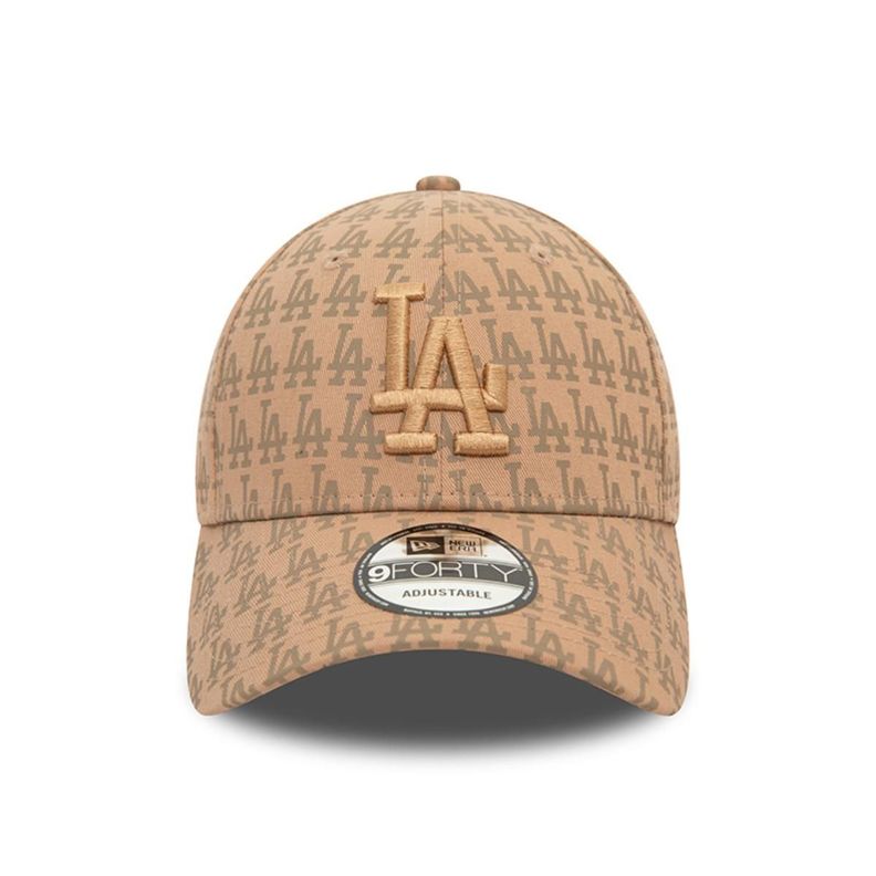 Gorra 9Forty Los Angeles Dodgers MLB Team Monogram Med Beige - 60565351-2