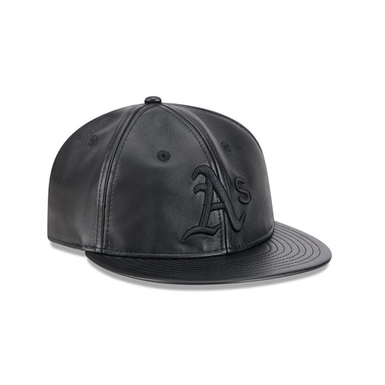 Gorra 9Fifty MLB Oakland Athletics Genuine Leather Black - 60585325-1