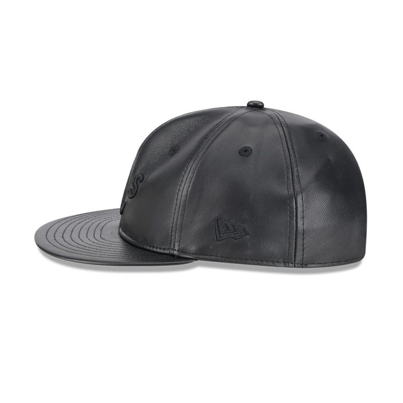 Gorra 9Fifty MLB Oakland Athletics Genuine Leather Black - 60585325-3