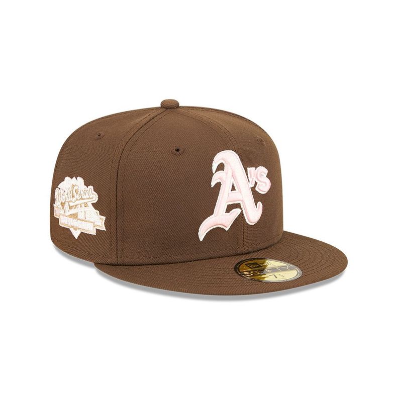 Gorra 59Fifty MLB Oakland Athletics Walnut Pink Marron - 70709048