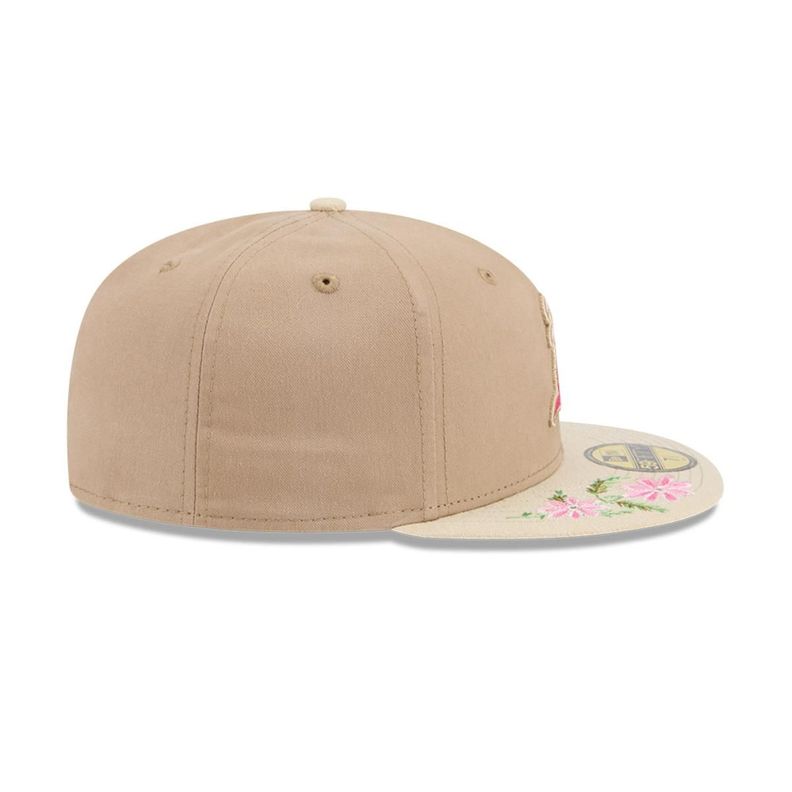 Gorra 59Fifty Oakland Athletics MLB Hand Stitched Beige - 60668438-4