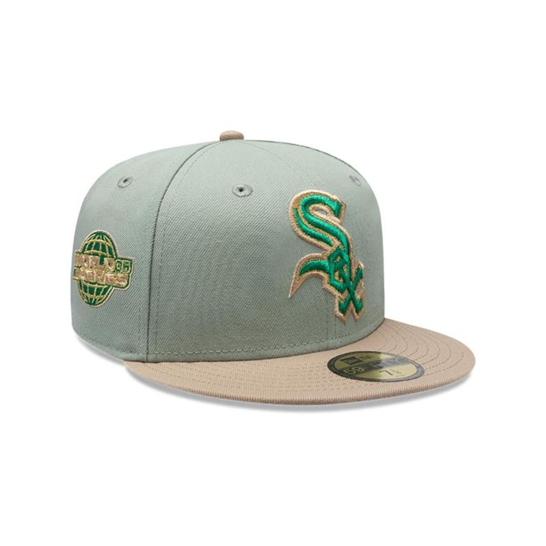 Gorra 59Fifty Chicago White Sox MLB Green Camel - 70872551