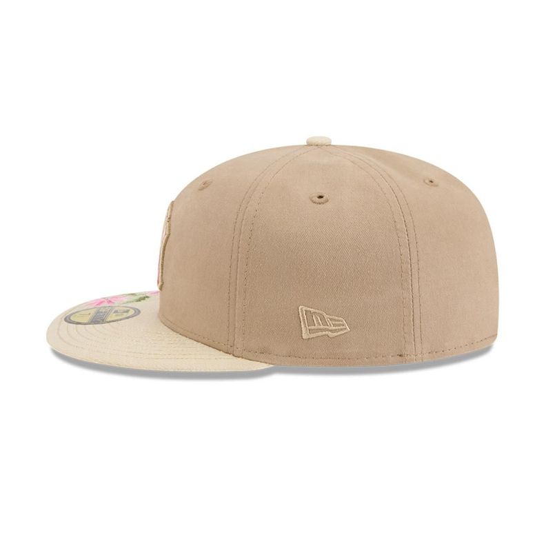 Gorra 59Fifty New York Yankees MLB Hand Stitched Beige - 60668445-3