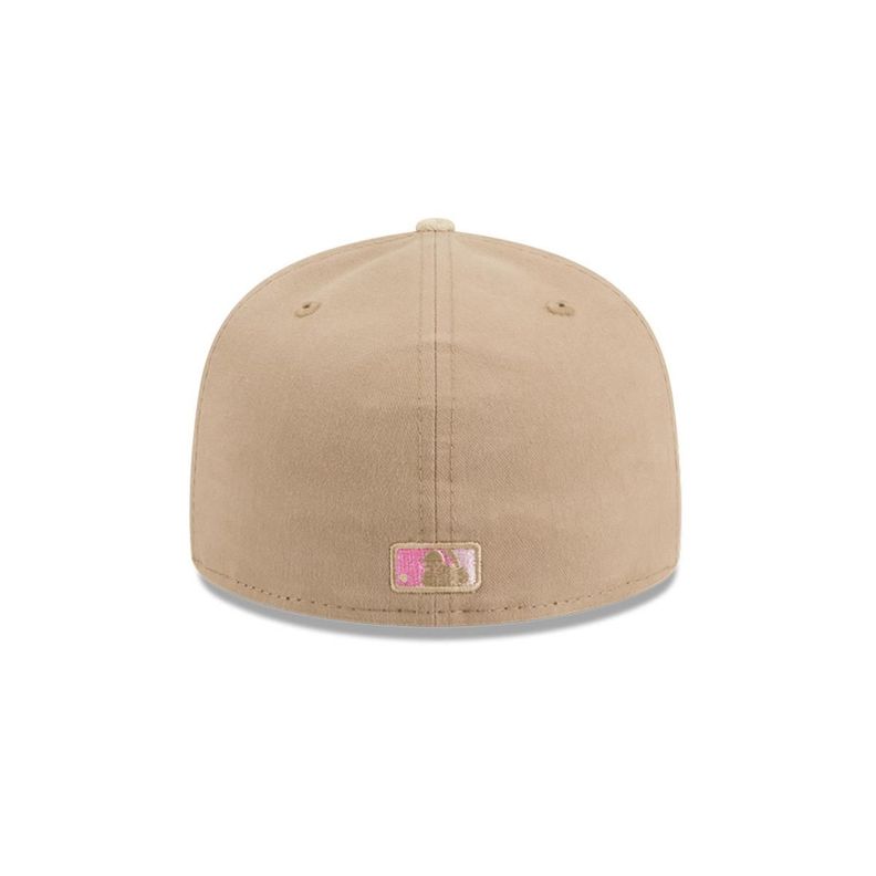 Gorra 59Fifty New York Yankees MLB Hand Stitched Beige - 60668445-5