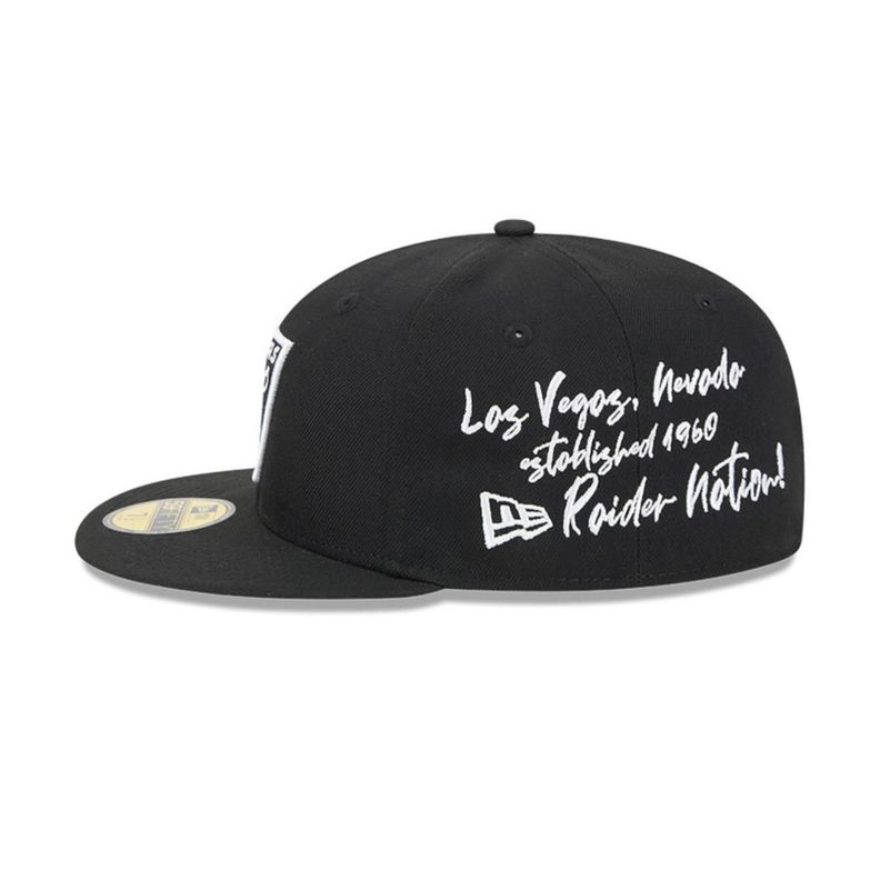 Gorra 59Fifty Las Vegas Raiders NFL Team Verbiage Black - 60573612-4