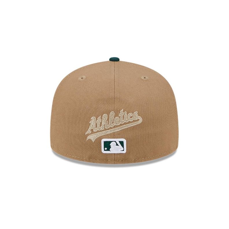 Gorra 59Fifty Oakland Athletics MLB 8-Bit Wordmark Beige - 60573334-5