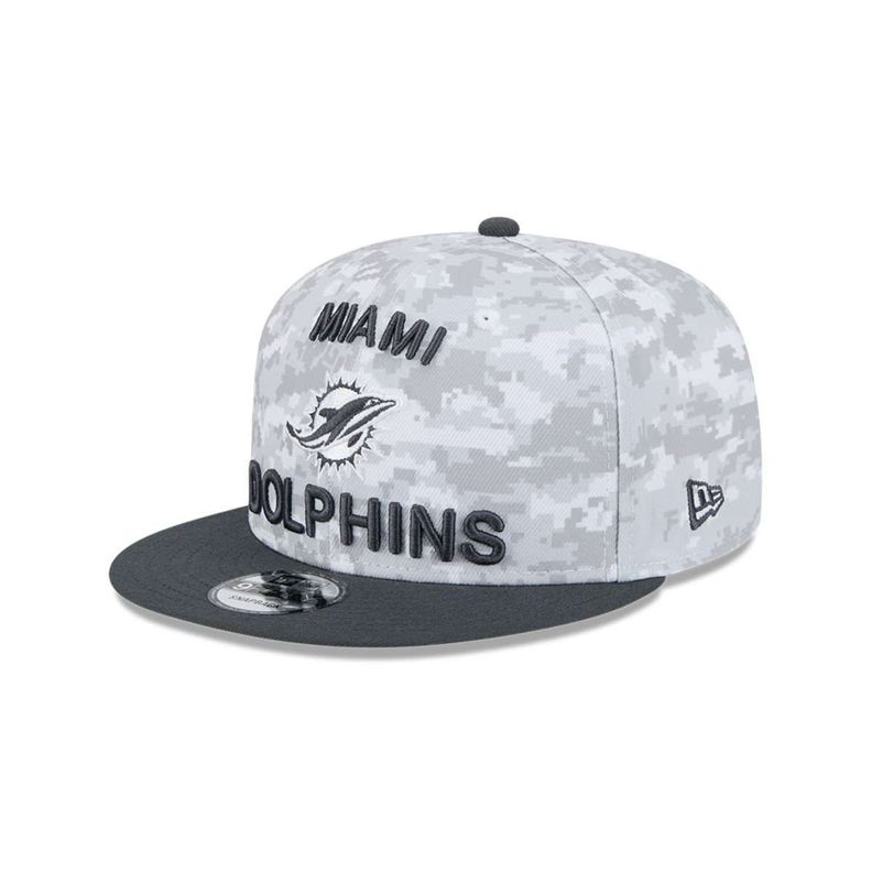 Gorra 9Fifty Miami Dolphins NFL Salute to Service Charcoal - 60583046-1