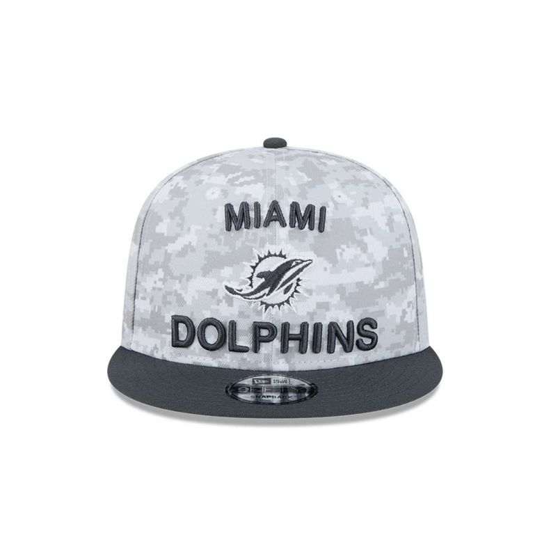 Gorra 9Fifty Miami Dolphins NFL Salute to Service Charcoal - 60583046-2