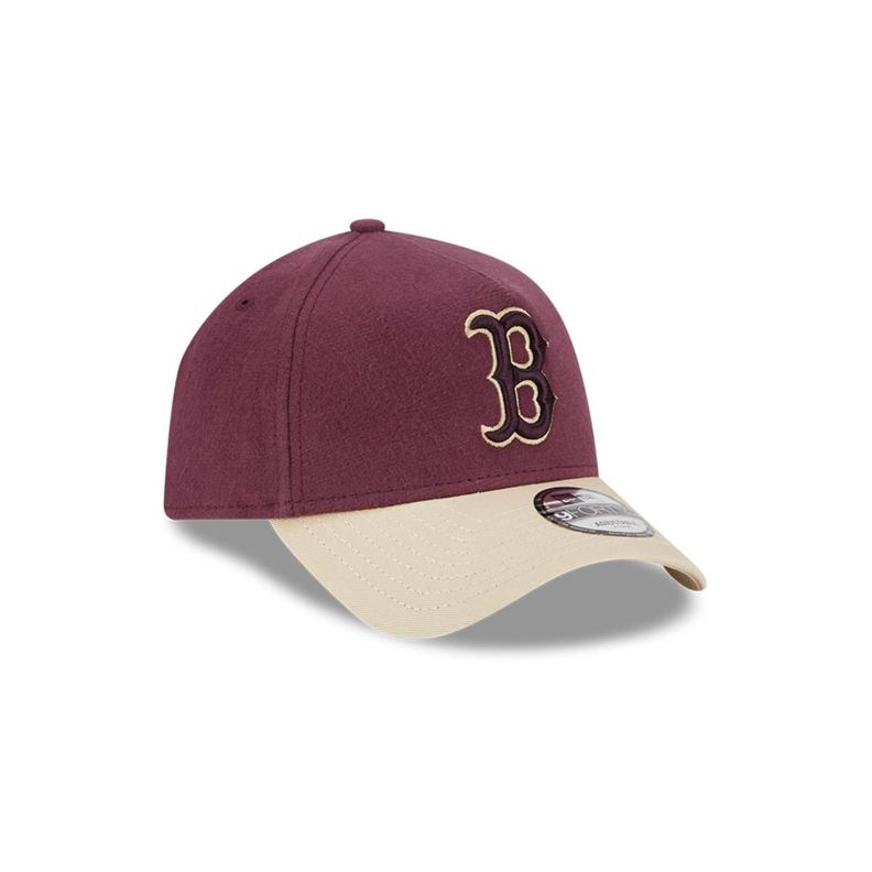 Gorra 9Forty MLB Boston Red Sox Moleskin Crown Dark Purple - 60586784-1