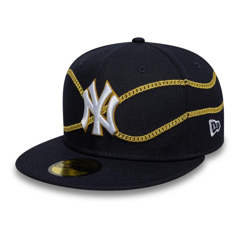 Gorra 59Fifty New York Yankees Chain Wrap Navy - 60691169 Azul 7