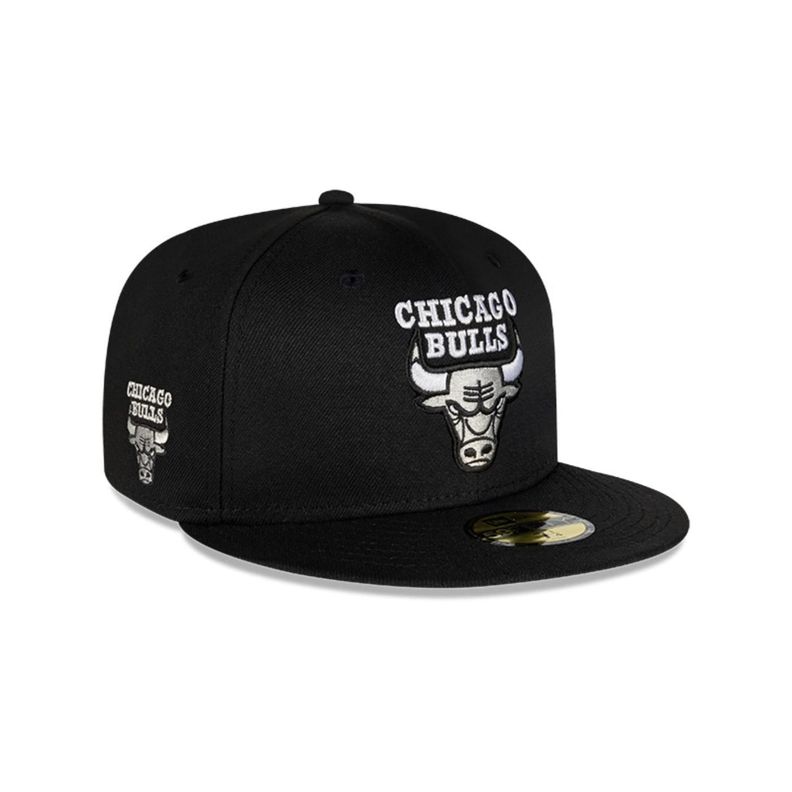 Gorro 59Fifty NBA Chicago Bulls Soul Black and Silver Black - 70778489-0