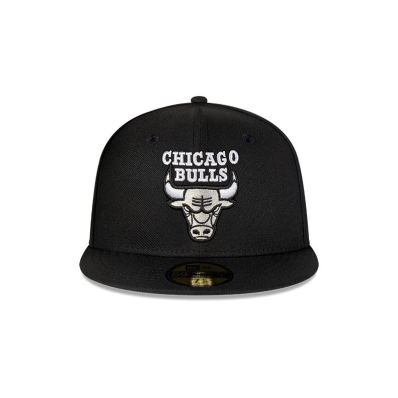 Gorro 59Fifty NBA Chicago Bulls Soul Black and Silver Black - 70778489-2
