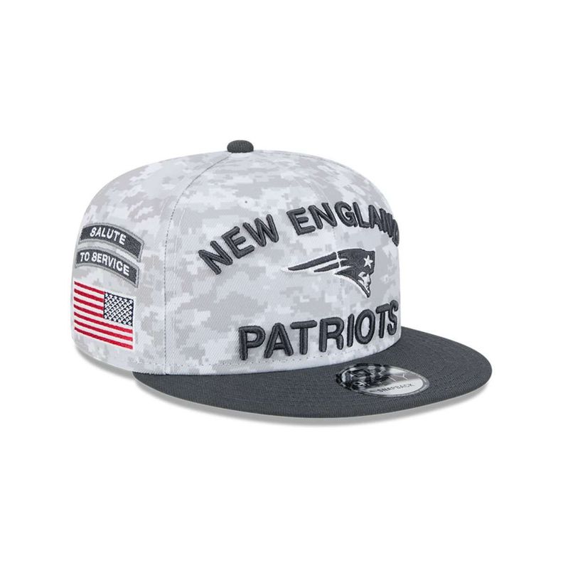 Gorra 9Fifty New England Patriots NFL Salute to Service Charcoal - 60583047-0