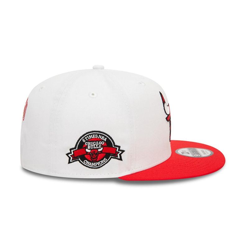 Gorra 9Fifty Chicago Bulls NBA White Crown NBA Red - 60565362-3