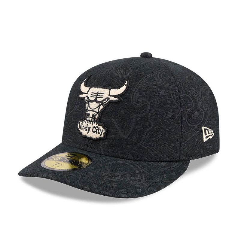 Gorra 59Fifty NBA Chicago Bulls Brushed Cotton Negro-60856477-712 7 1/2