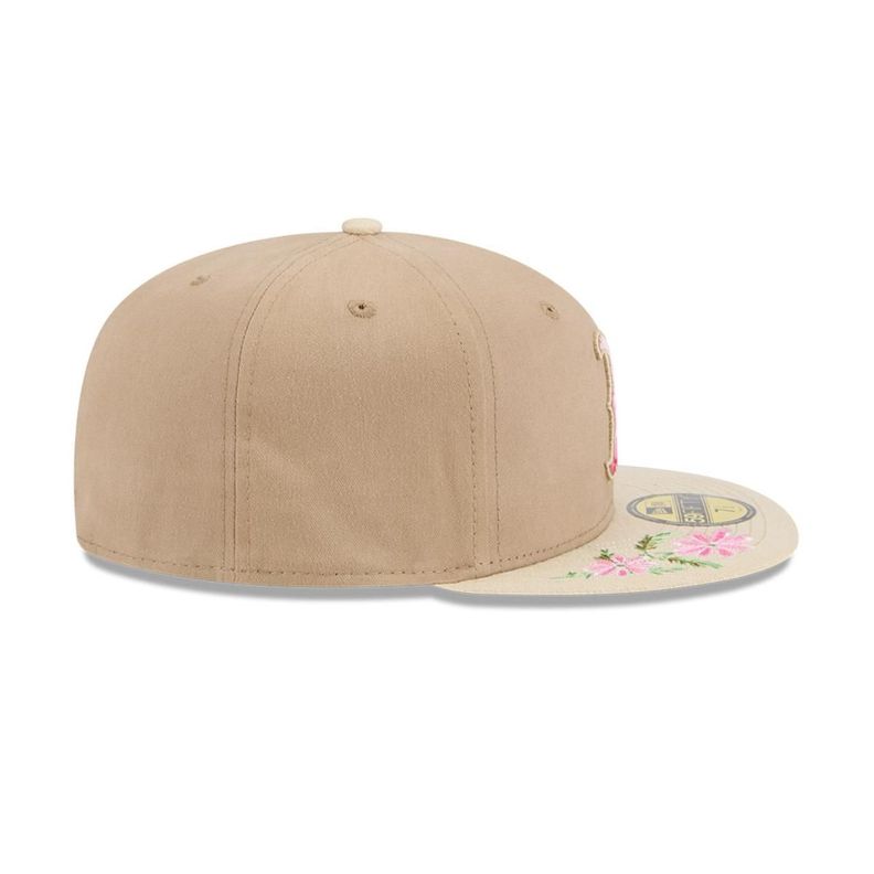 Gorra 59Fifty Boston Red Sox MLB Hand Stitched Beige - 60668432-4