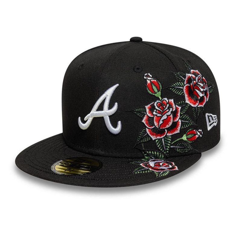 Gorra 59Fifty Atlanta Braves MLB Roses Black - 60675507-0