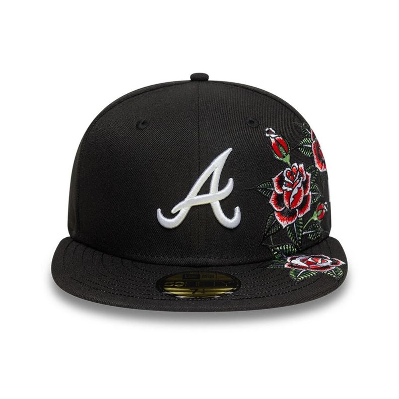 Gorra 59Fifty Atlanta Braves MLB Roses Black - 60675507-2