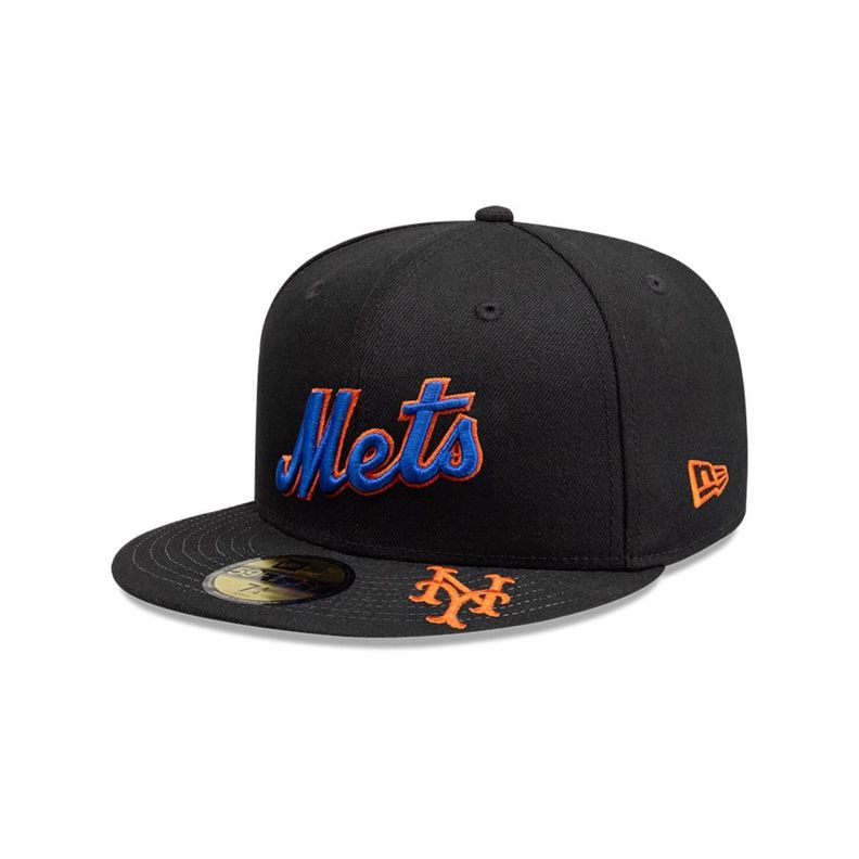 Gorra 59Fifty New York Mets MLB Visor Logo Black - 14391629 Negro 7