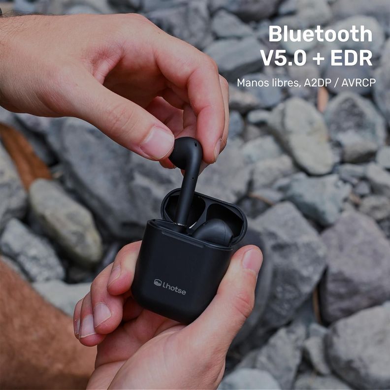 Audífonos Lhotse Bluetooth Inalámbrico Rm12 Negro-3