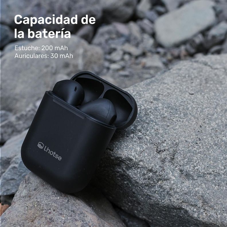 Audífonos Lhotse Bluetooth Inalámbrico Rm12 Negro-4