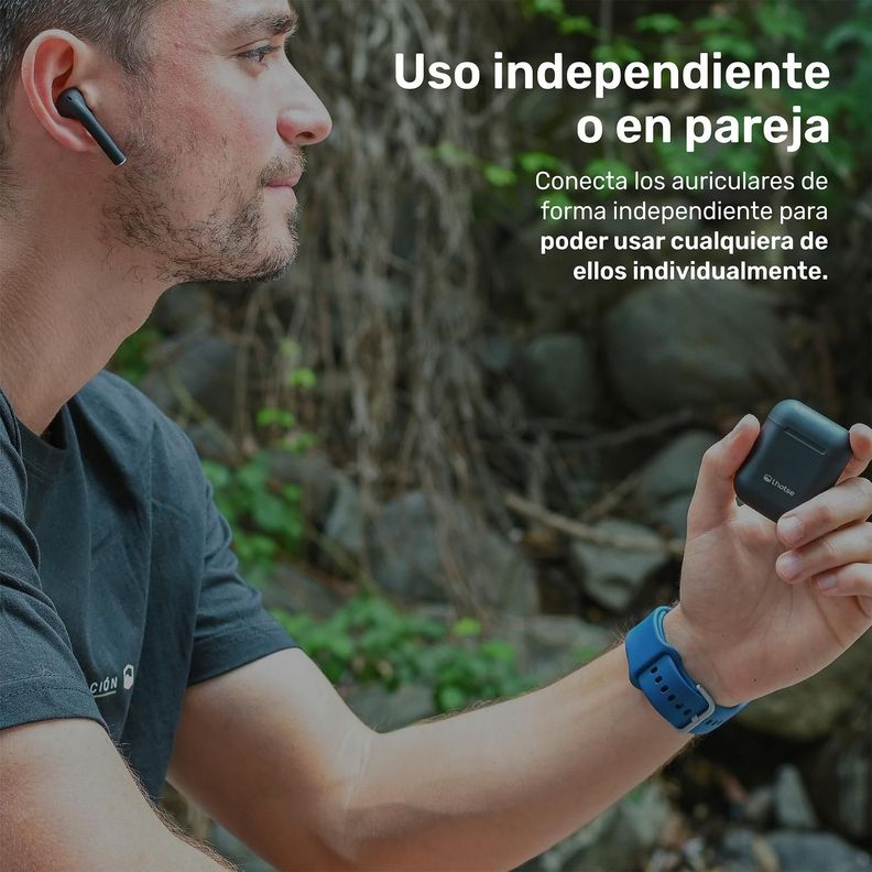 Audífonos Lhotse Bluetooth Inalámbrico Rm12 Negro-5