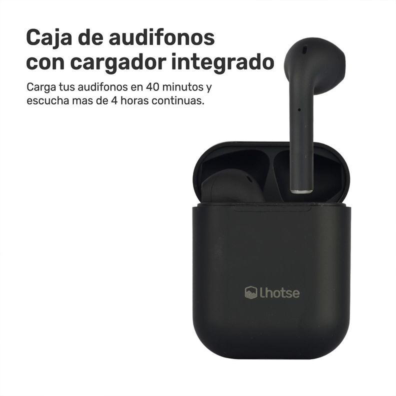 Audífonos Lhotse Bluetooth Inalámbrico Rm12 Negro-6