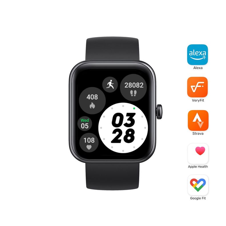 Pack Black Smartwatch mini 206 + Audífonos RM7 Pro Lhotse-2