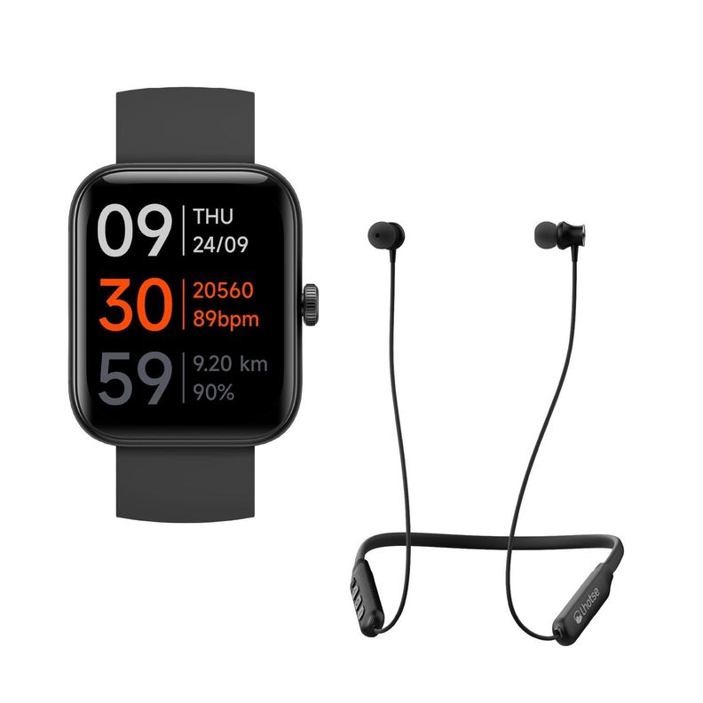 Pack Smartwatch GPS MoveOn 7 Black + ENC Tuneair-0