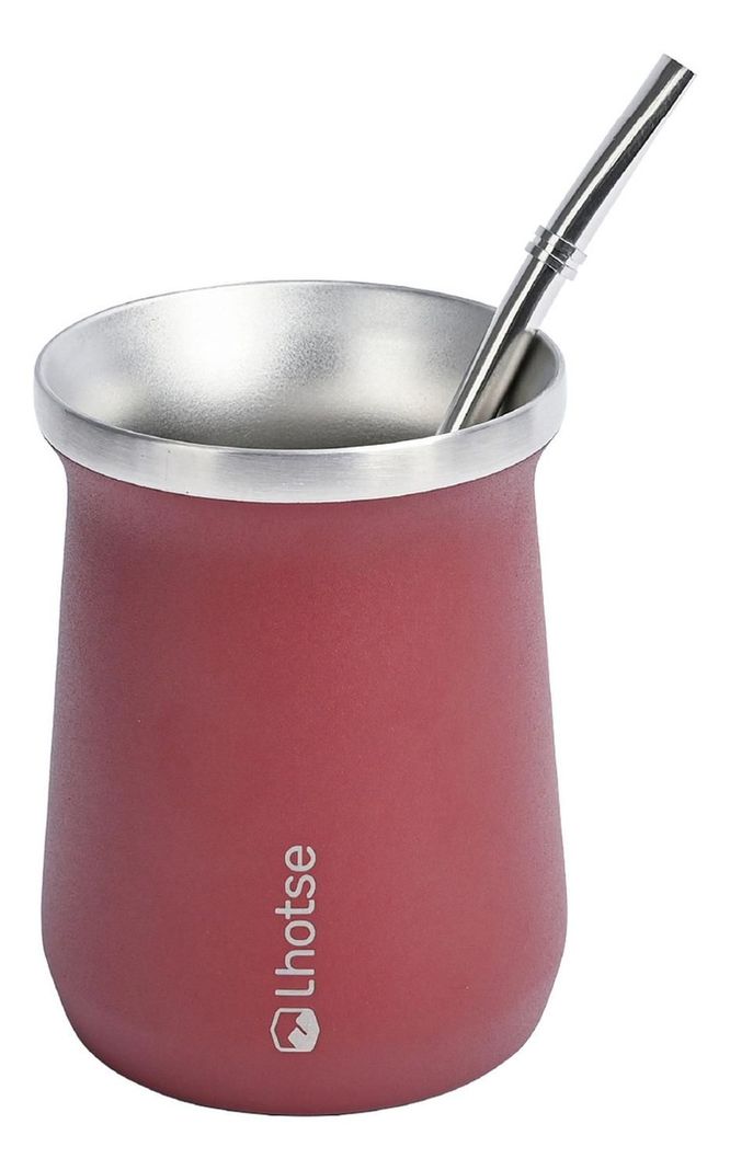 Termo Liquido Black 1,3 lts + Mate Bombilla Red Lhotse-3