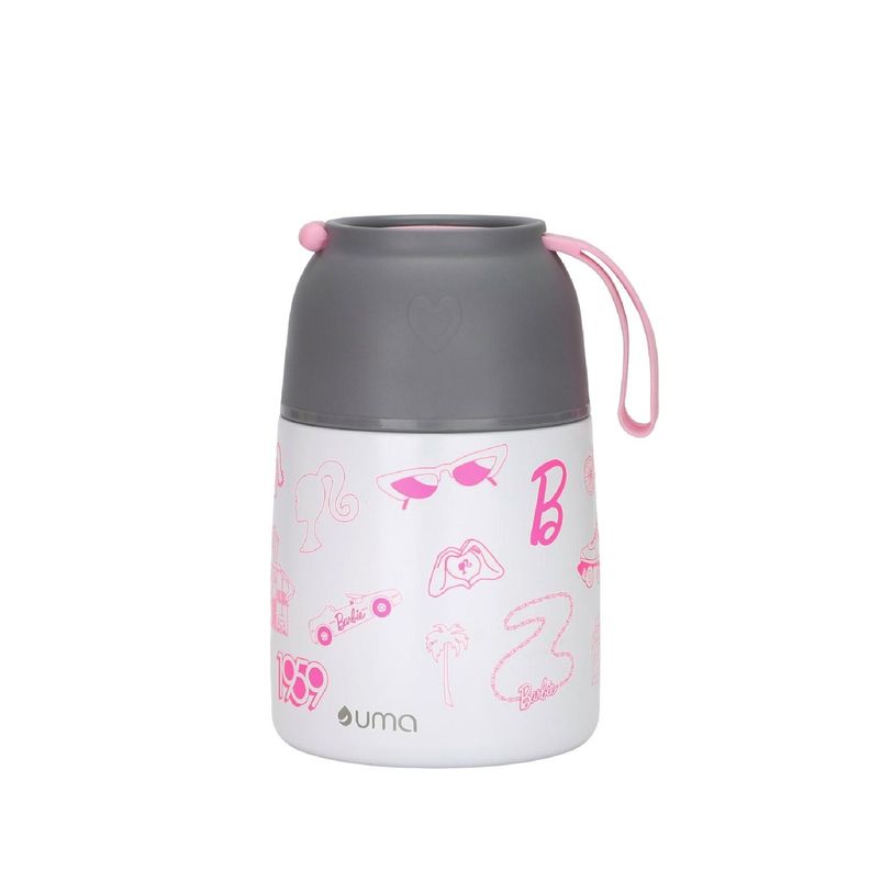 Termo Comida Barbie Fun + Cuchara 450ml Acero Inox UMA