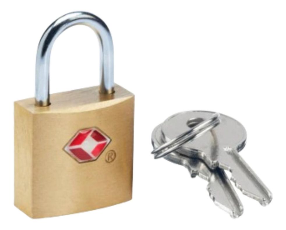 Candado Tsa Bronce Con Llave-0