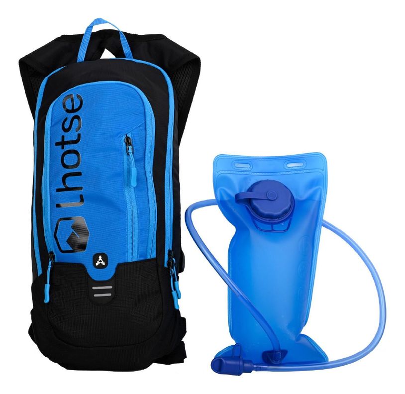 Mochila Bicicleta MTB HYDROROAD Azul + Bolsa de Agua Lhotse-1
