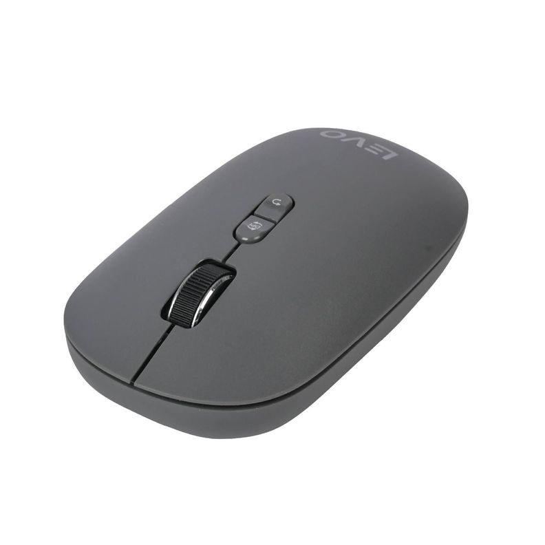 Mouse Inalambrico Ultra Slim Silencioso Velar Grafito LEVO Gris
