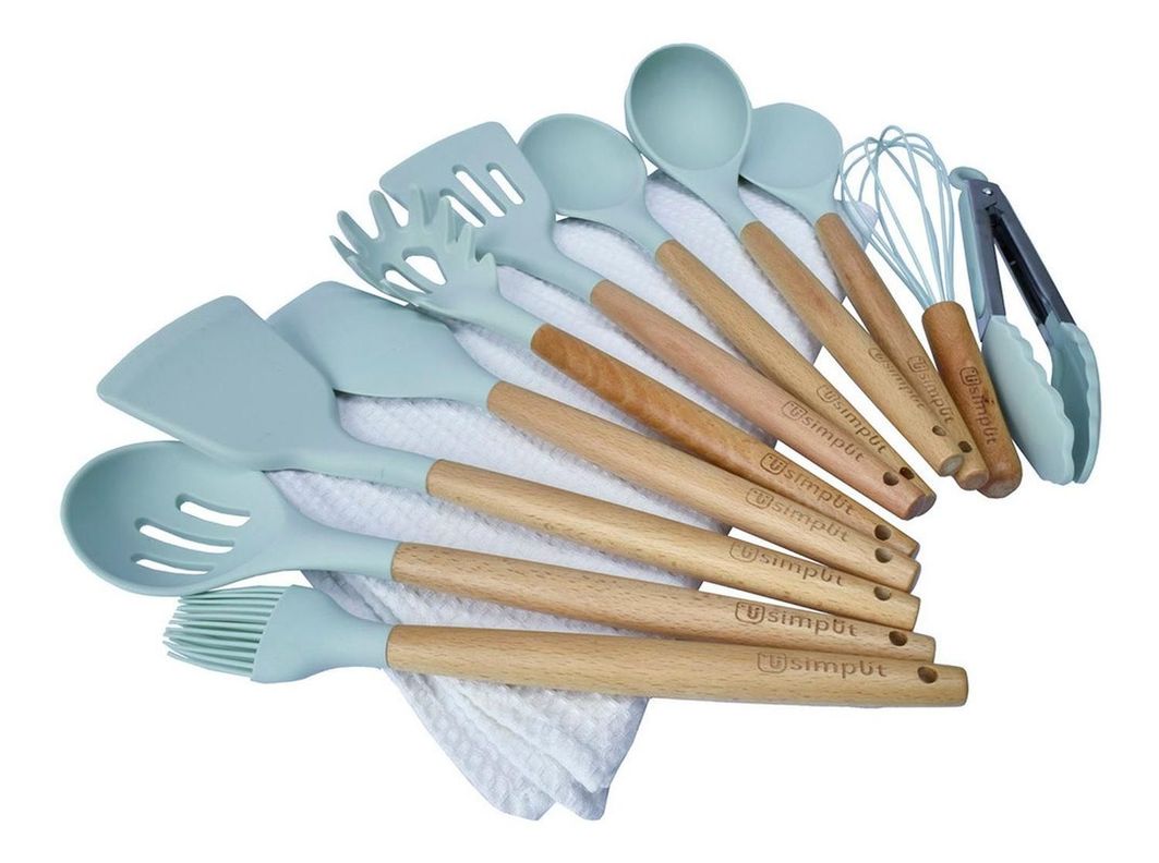 Set 12 Utensilios Cocina Silicona Calipso Simplit-2