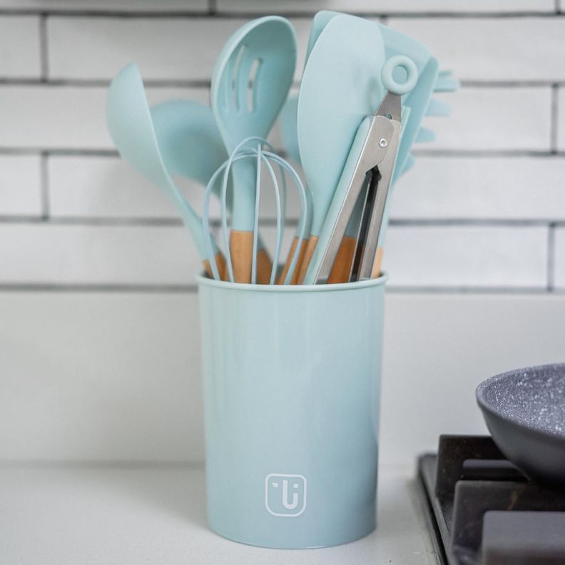 Set 12 Utensilios Cocina Silicona Calipso Simplit-6
