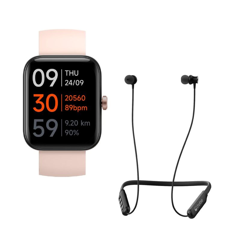 Pack Smartwatch GPS MoveOn 7 Pink + ENC Tuneair-0