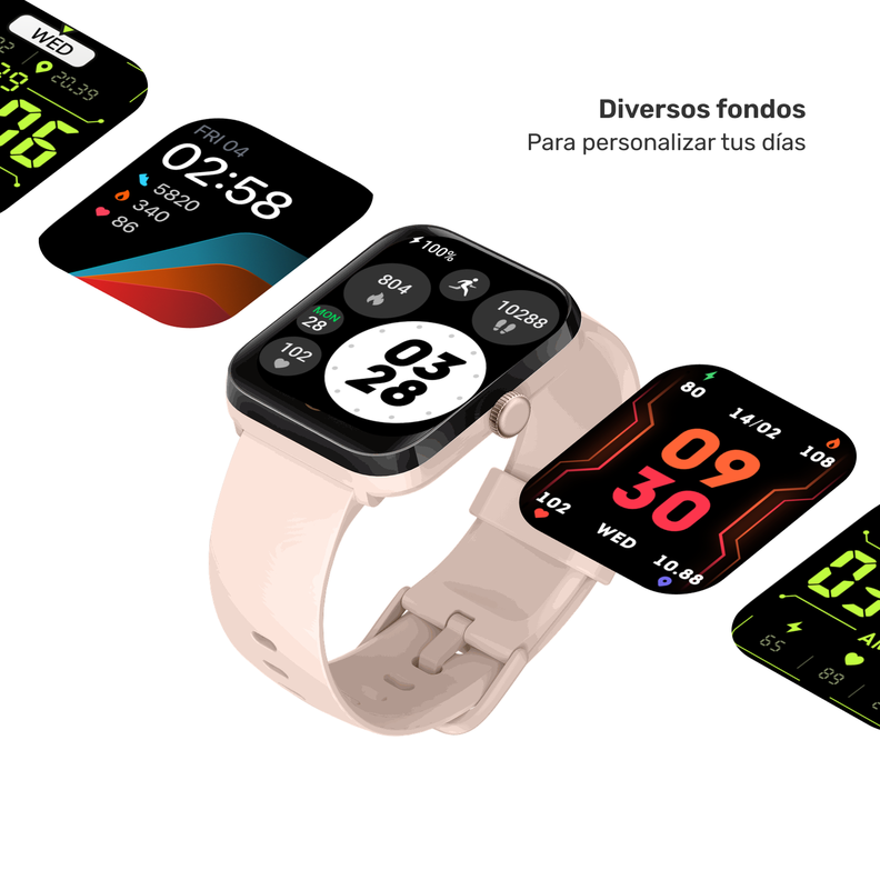 Pack Smartwatch GPS MoveOn 7 Pink + ENC Tuneair-3