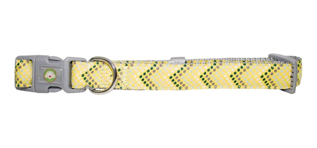 Collar Perro Puntitos S Amarillo Mascan-0