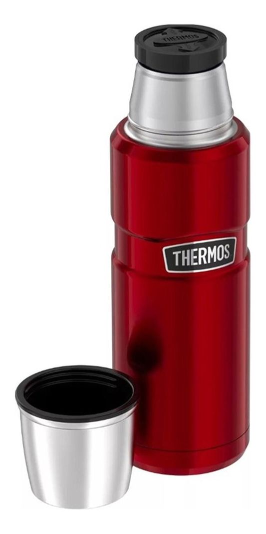 Termo Líquidos King Acero Inox Rojo 470ml Thermos-3
