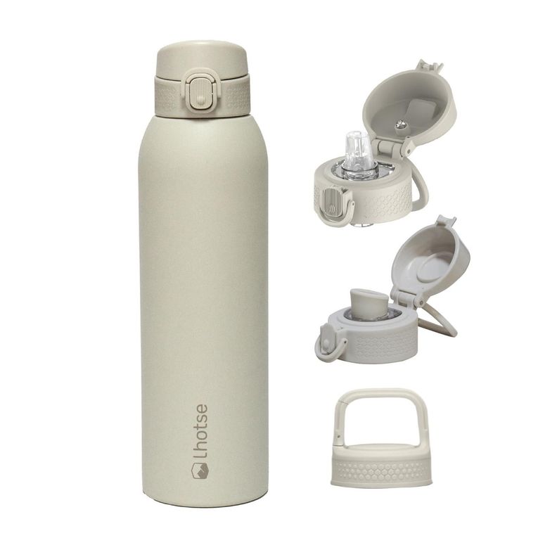 Botella Termica Agua Acero Inox 3 Tapas HydroCore 1Lt Lhotse